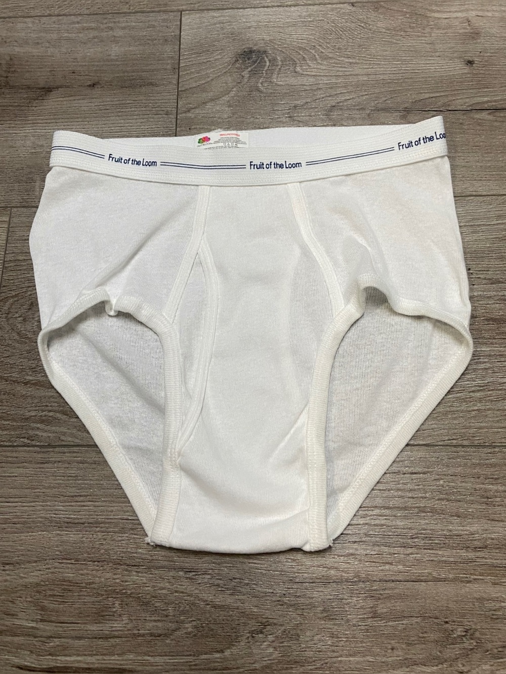 Vintage Fruit Of The Loom Whote Underwear Briefs Adult Small Front Flap Unworn